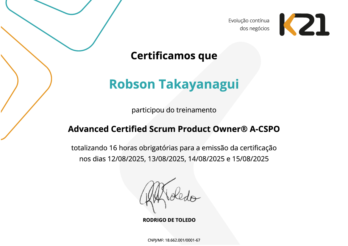 Certificado K21